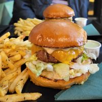 Classic Burger with vegan meat at Green Burger in Lisbon