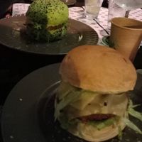 The 2 vegan burgers available at Green Burger in Lisbon
