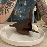 Zucchini appetizer  at Le Loup Blanc in St-martin-le-redon