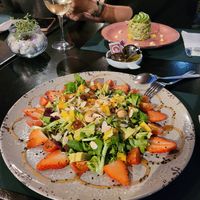 Tropical salad at Tapas del Mundo in Mojacar