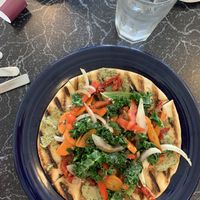 Veggie flatbread  at The Cheeze Factory Restaurant in Baraboo