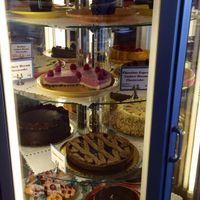 Dessert case- so many choices!! at The Cheeze Factory Restaurant in Baraboo