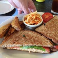 tuna salad sandwich with fries at The Cheeze Factory Restaurant in Baraboo