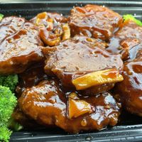 Vegan Orange Chicken  at Xing Long in North Stonington