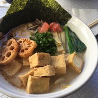 Vegan ramen at Kapitan Ramen Bistro in Lisbon
