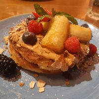 Vegan pancake  at Zenith Brunch & Cocktails in Madrid