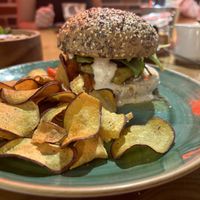 Zenith burger  at Zenith Brunch & Cocktails in Madrid