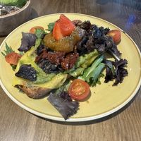 Mushroom toast  at Zenith Brunch & Cocktails in Madrid