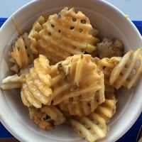 Cheese fries  at Meta Burger in Boulder