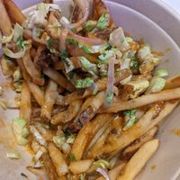 Flat iron fries at Meta Burger in Boulder