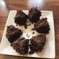 Chocolate donut at Wildflour Bakery and Cafe in West Seattle