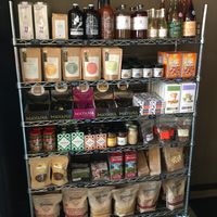 Products for sale, some of which are vegan at Wise Acre in Minneapolis