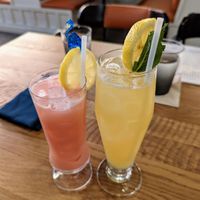 Strawberry Surfer and Island Hopper. at Plank Seafood Provisions in Austin