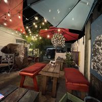 Outdoor dining  at Fritas Cuban Burger Cafe in Key West