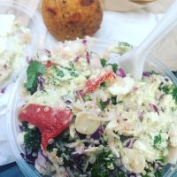 Tahini dressing was bomb! at Iku Wholefoods Kitchen - Westfield Plaza in Sydney