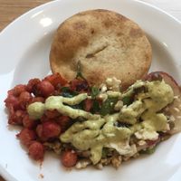 Pie and greens for $12.90 at Iku Wholefoods Kitchen - Westfield Plaza in Sydney