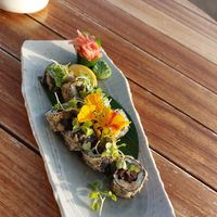 Vegan sushi at Antasia Beach Club in Paphos