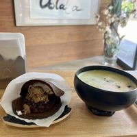 Seasonal chestnut dorayaki  at Dolala in Yokohama