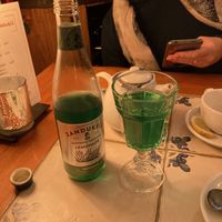 estragon lemonade at Chaczapuri in Krakow