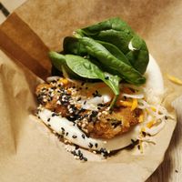 Bao bun at Kung Fu Street Food in Copenhagen