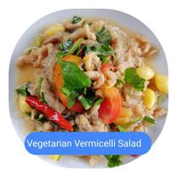 Vermicelli spicy salad at Tukta in Koh Tao