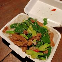 Texturized soy with rice at Tukta in Koh Tao