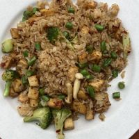 Chilli rice with tofu  at Tukta in Koh Tao