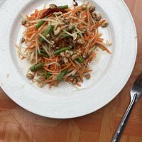 Papaya salad  at Tukta in Koh Tao