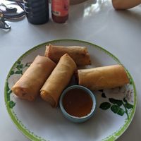 Fried spring rolls at Tukta in Koh Tao