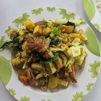 Fried curry rice at Tukta in Koh Tao