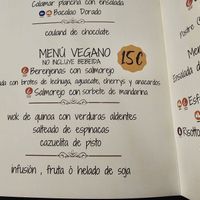 Vegan menu. at Cocina Típica La Extremeña in Merida