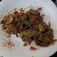 Wok de quinoa con verduras salteadas at Cocina Típica La Extremeña in Merida