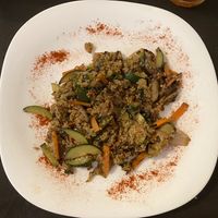 Wok de quinoa con verduras  at Cocina Típica La Extremeña in Merida