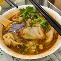 麻辣素饺子 spicy dumplings, delicious! at The Soy House - 合和荳品 in Hong Kong Island