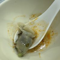 The spicy dumpling I was gifted after I already took a bite.  So good!   at The Soy House - 合和荳品 in Hong Kong Island