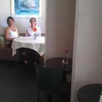 Employees of Adama; manager & server.   at Adama in Santa Barbara