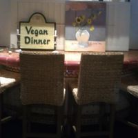 This seating arrangement is the only one in this particular room, so it is private.  at Adama in Santa Barbara