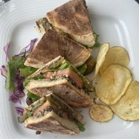 Vegan bolo do caco sandwich  at Conchinha in Porto Moniz