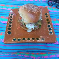 Falafel Burger at El Falafel de la Colmena in Valladolid