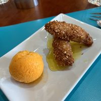 Banana fritter  at Rama Thai in Dundee