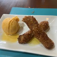 Fried banana  at Rama Thai in Dundee