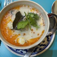 Tom Koh Pak (Thai soup with coconut milk)  at Rama Thai in Dundee