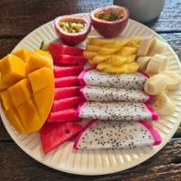 Fruit plate at Peak Cafe in Koh Lanta