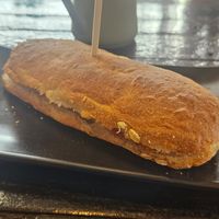 Ciabatta with tomato, pesto and olives at Peak Cafe in Koh Lanta