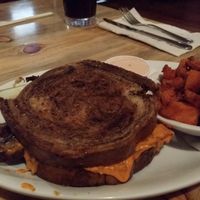 Vegan portobello Reuben with sweet potatoes at Sweet Melissa Cafe in Laramie