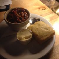 Chili and jalapeño cornbread (vegan) at Sweet Melissa Cafe in Laramie
