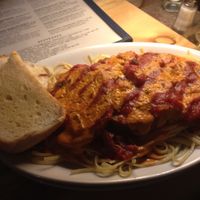 Vegan eggplant parm at Sweet Melissa Cafe in Laramie