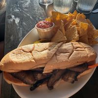 Bahn mi with mushrooms (you can pick your side)   at Sweet Melissa Cafe in Laramie