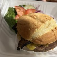 Mushroom Swiss Burger  at Sweet Melissa Cafe in Laramie