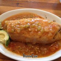 Smothered sweet potato and black bean burrito  at Sweet Melissa Cafe in Laramie